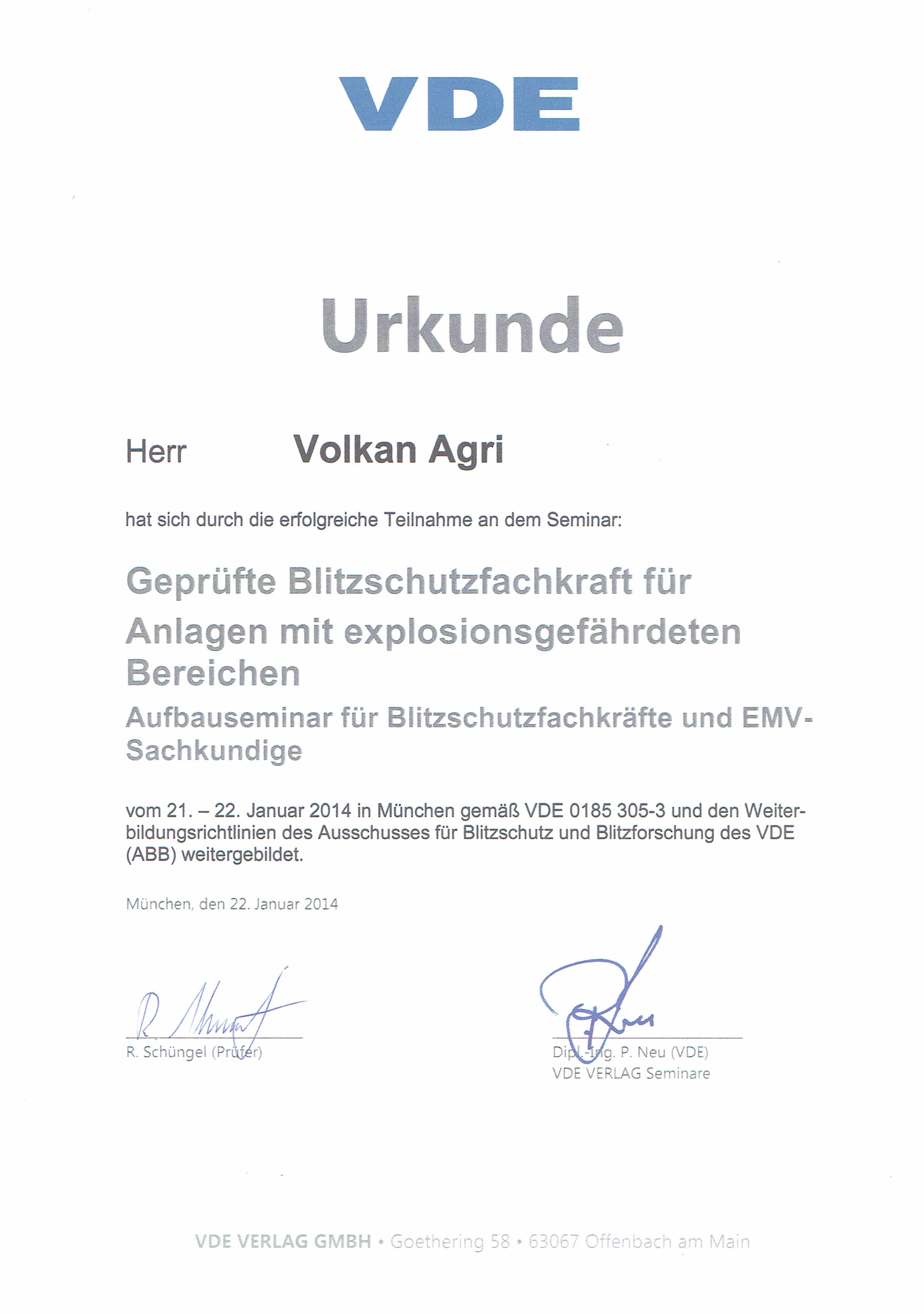 VDE Urkunde Jan2014 Agri